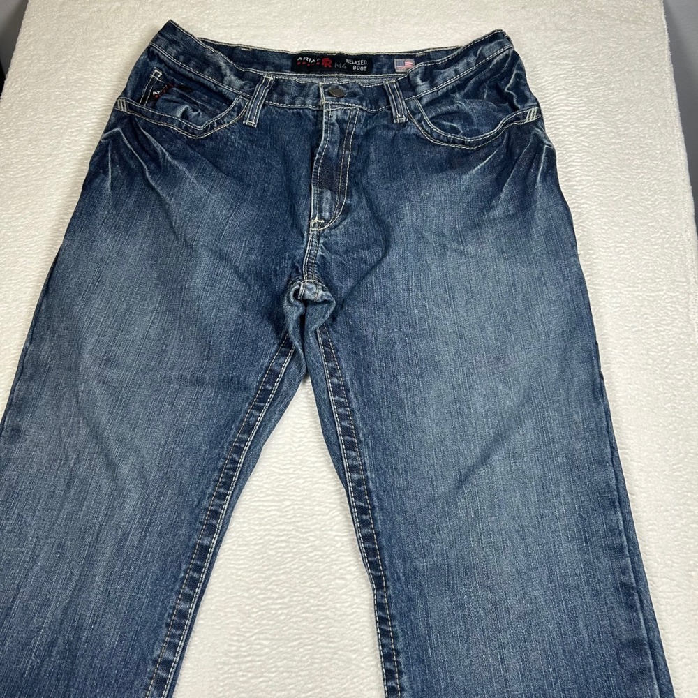 Ariat M4 Relaxed Boot FR Work Pant Flame Resistant Men 35x32 Blue Denim 10016173